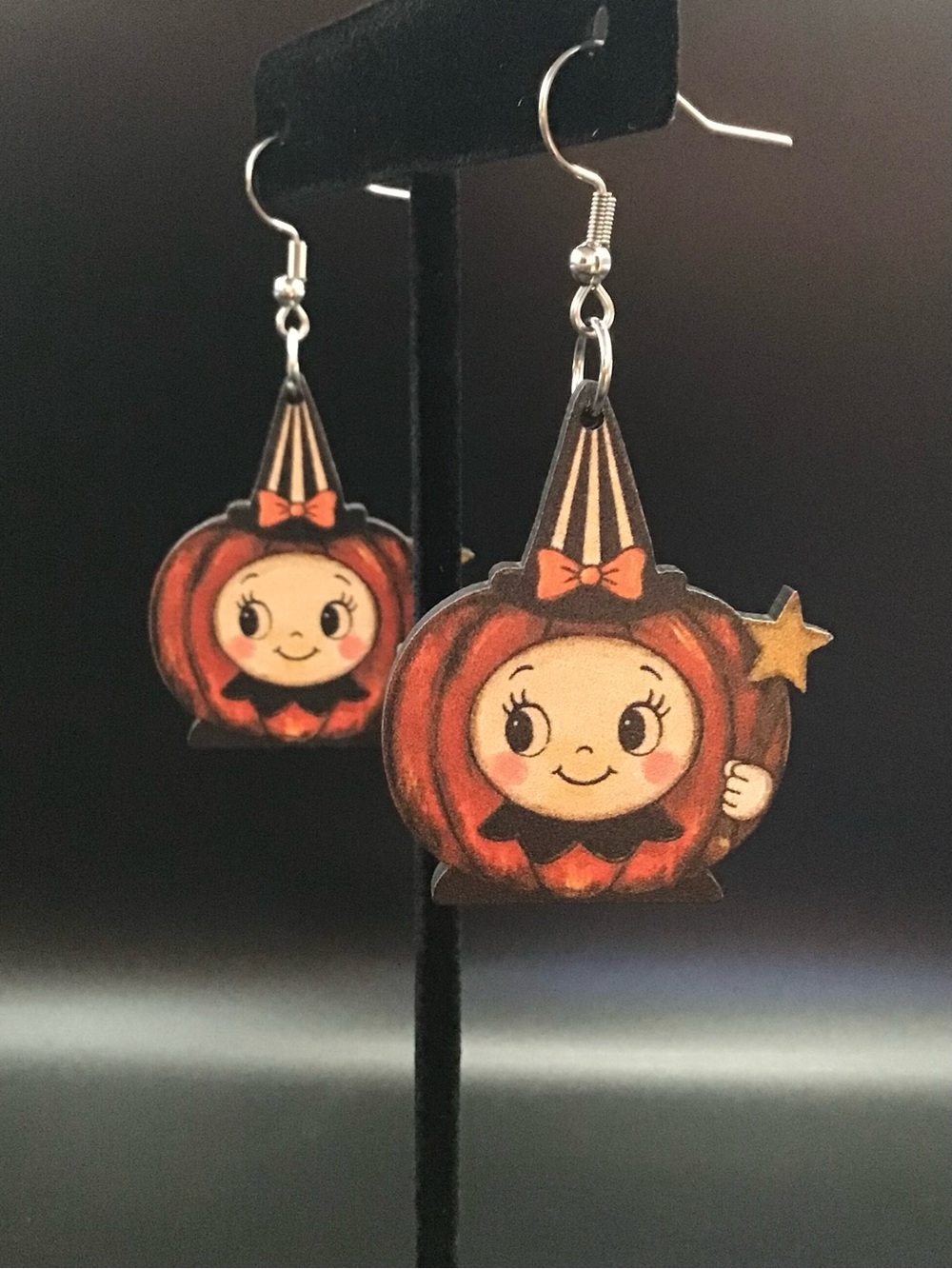 Retro Magic Pumpkin Earrings